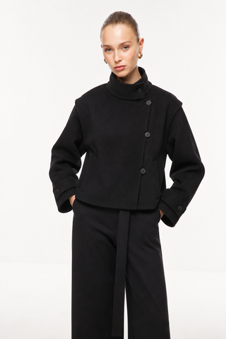 DİK YAKA  KAŞE CEKET