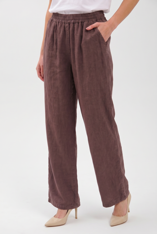 Tencel Kadın Pantolon - Burgundy (2)