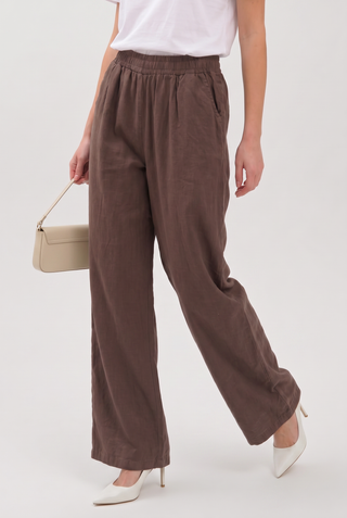 Tencel Kadın Pantolon - Kahve (2)