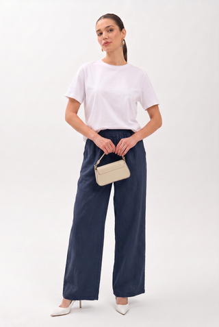 Tencel Kadın Pantolon - Lacivert (1)