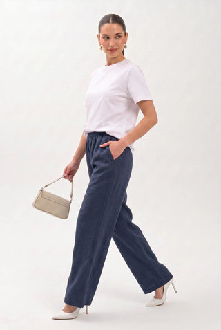 Tencel Kadın Pantolon - Lacivert (2)