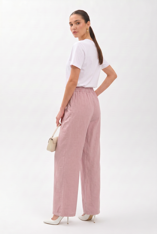 Tencel Kadın Pantolon - Pudra (2)