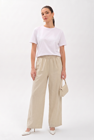 Tencel Kadın Pantolon - Taş (1)
